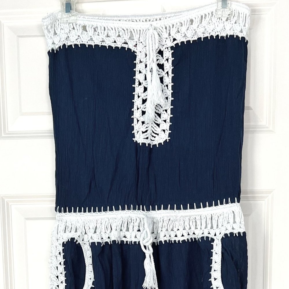 Anna Kosturova Giza Romper Navy Size Medium